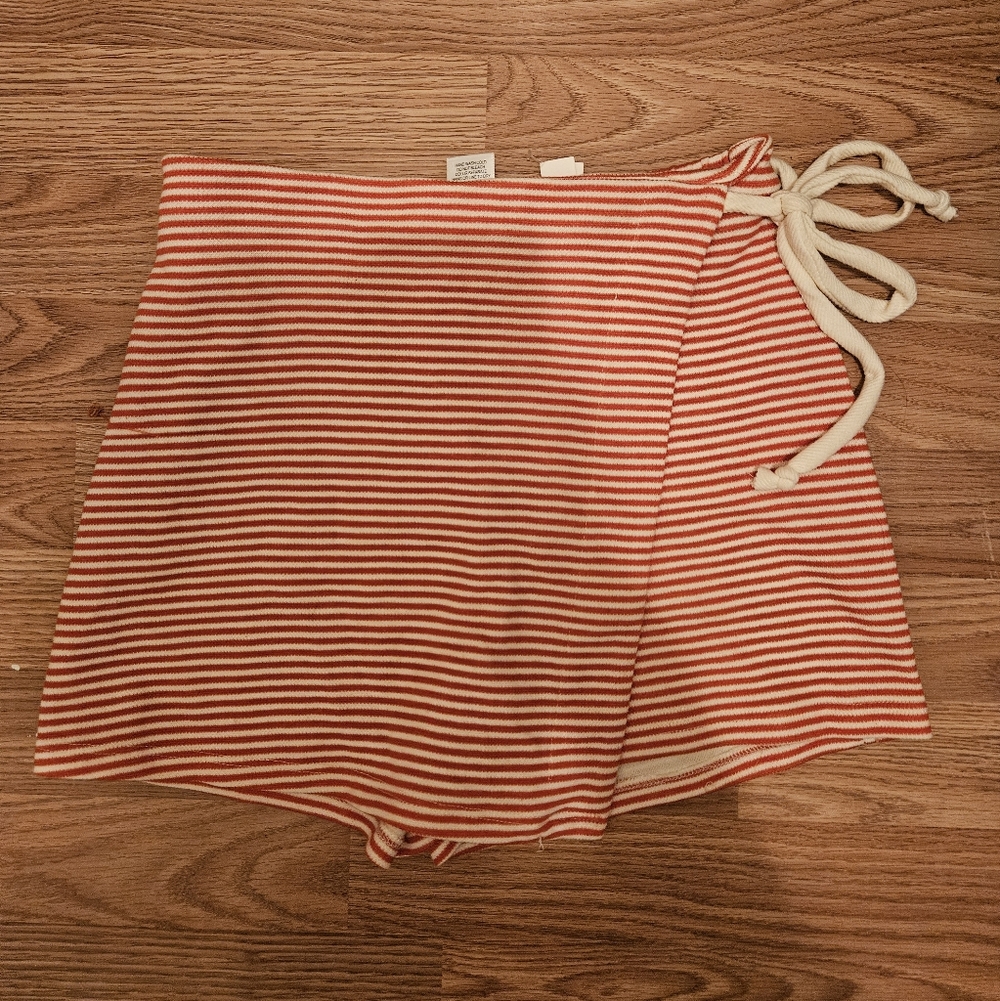 Striped top and skort set